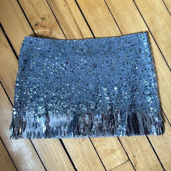 Zara Sequin Mini Skirt - Picture 1 of 4